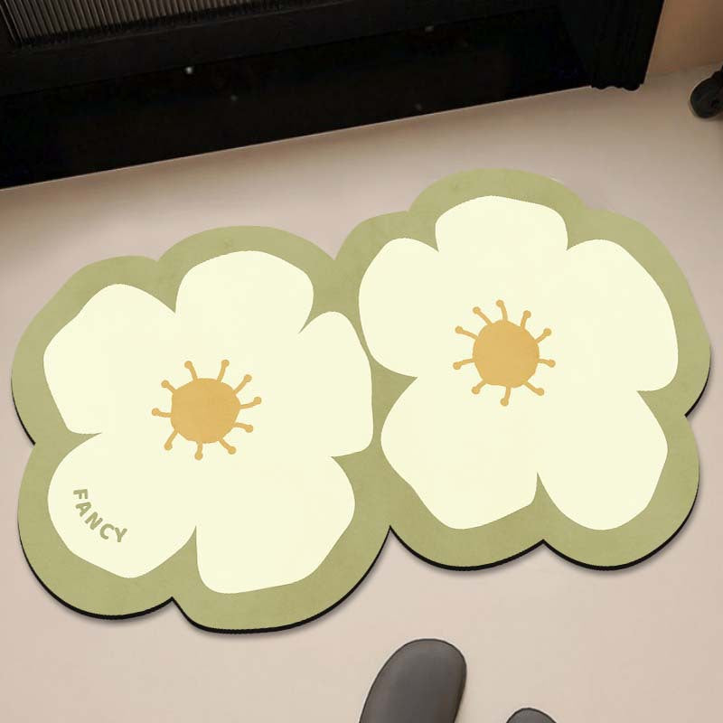 Florales Muster Badematte