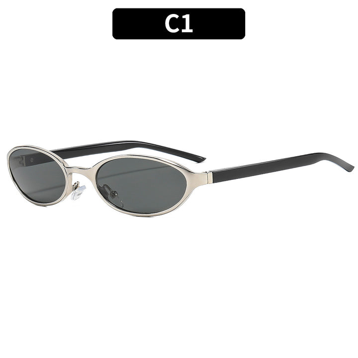 Elegante ovale Rahmenbrille