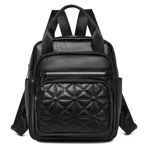 Gepolsterter Leder-Multi-Functional-Rucksack