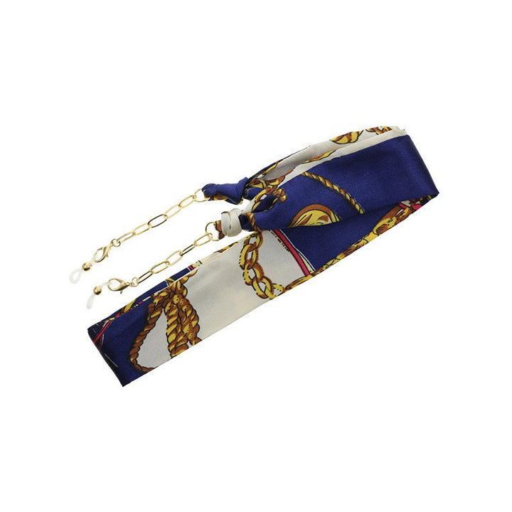 Florale Seidenbrille Kette Karnz