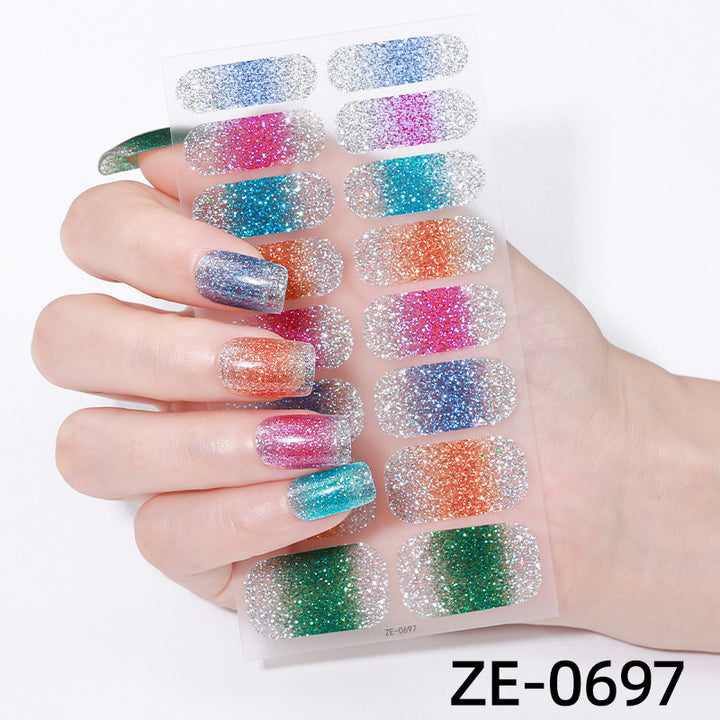 Glitter Ombre Nagelwraps  1790954415