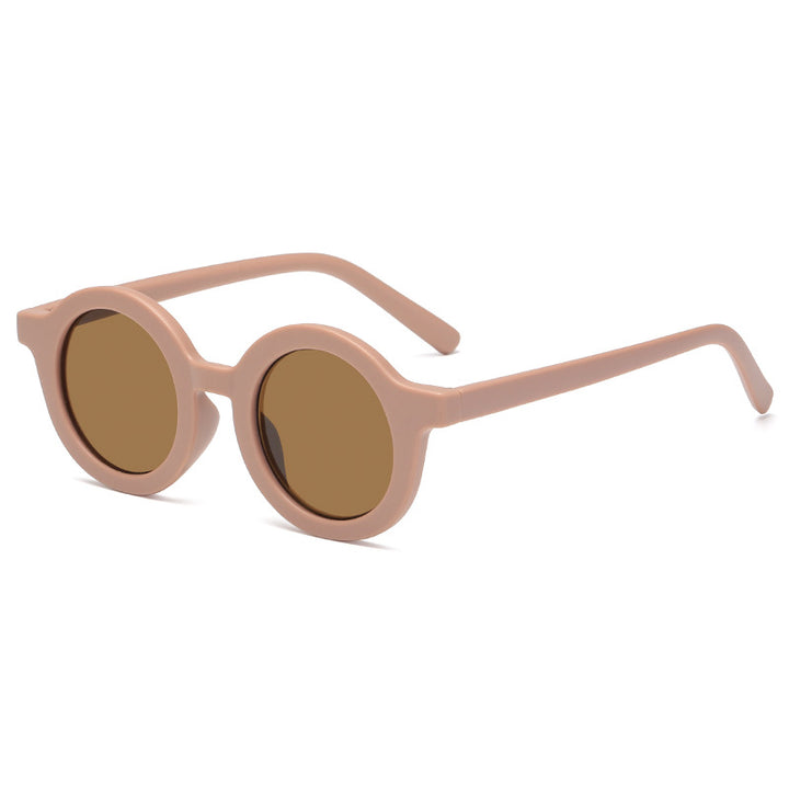 Damen trendige runde Sonnenbrille mit komfortablem Rahmen und UV-Schutz Karnz