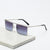 Damen modische Sonnenbrille mit filigranem, rechteckigem Rahmen Karnz