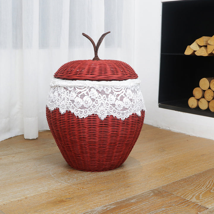 Stilvoller Aufbewahrungskorb im Apfel-Design Karnz