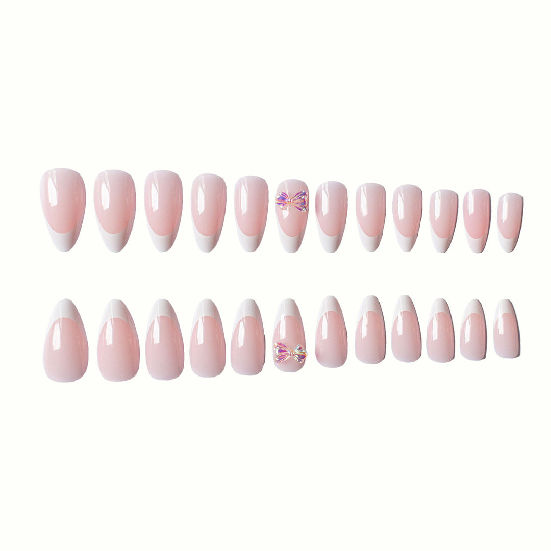 Elegantes französisches Tipp-Acryl-Nagelkunst-Set