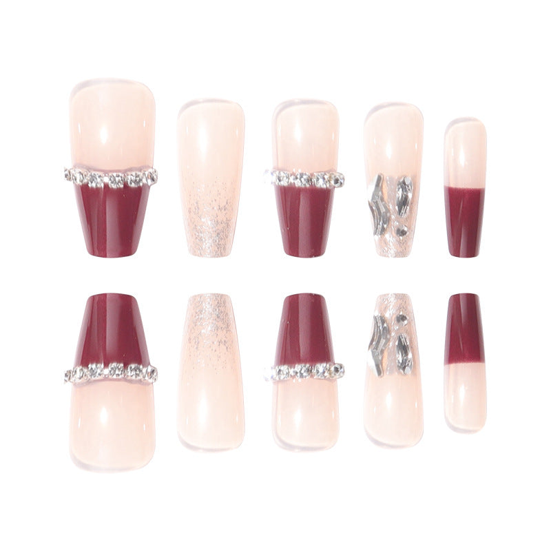 Mit Strass verzierten Stiletto Press-On Nägel Karnz 1789085992