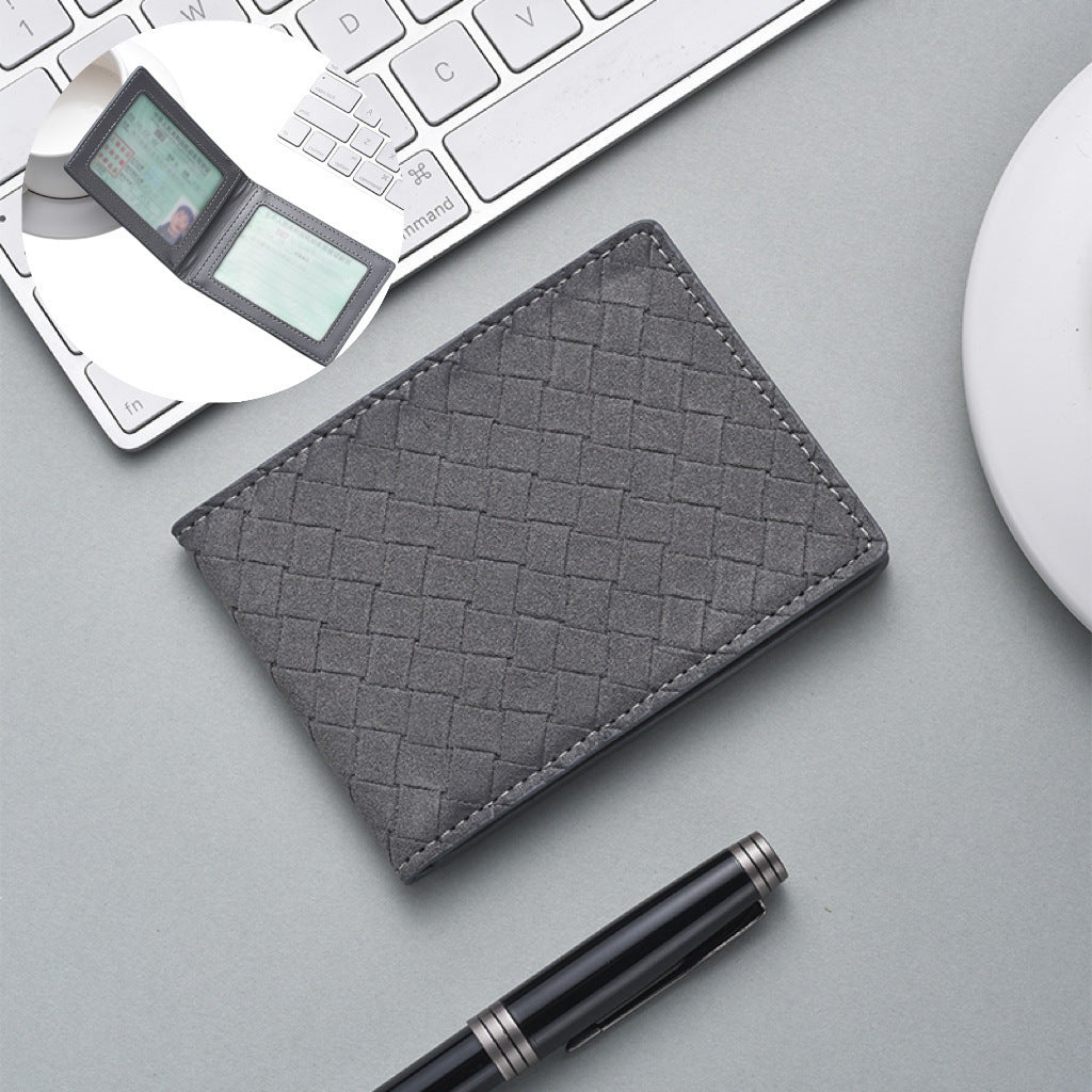 Stylische Woven Leather Cardholder Karnz