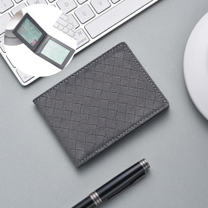 Stylische Woven Leather Cardholder Karnz