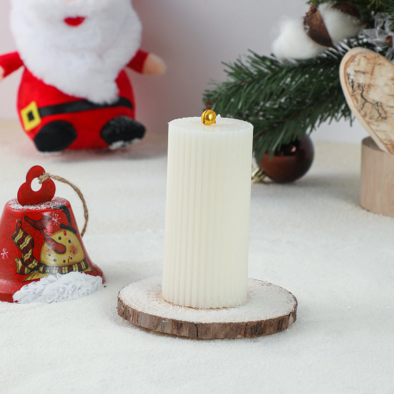 Weihnachtsbaumförmige hängende dekorative Sojawachskerze mit Sternenaufsatz