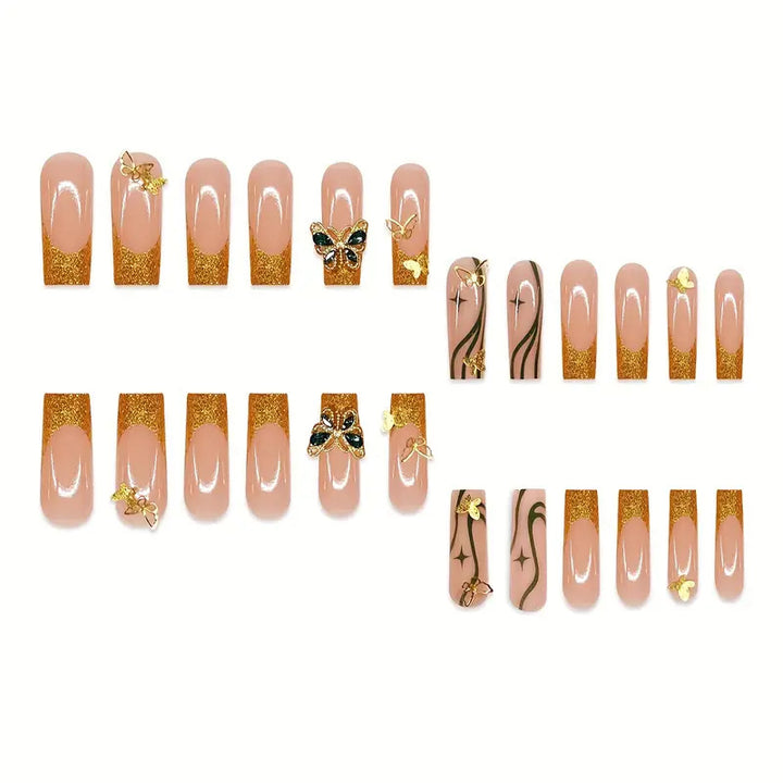 Künstlerisches Schmetterlings-Nagelkunst-Set Karnz