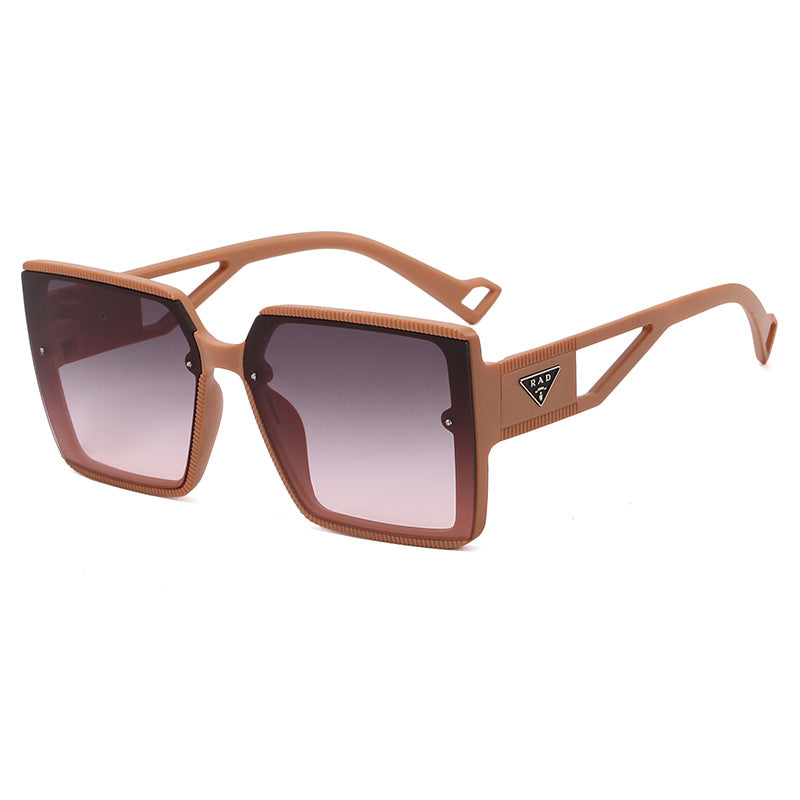 Damen modische quadratische Sonnenbrille mit einzigartiger Rahmenstruktur Karnz