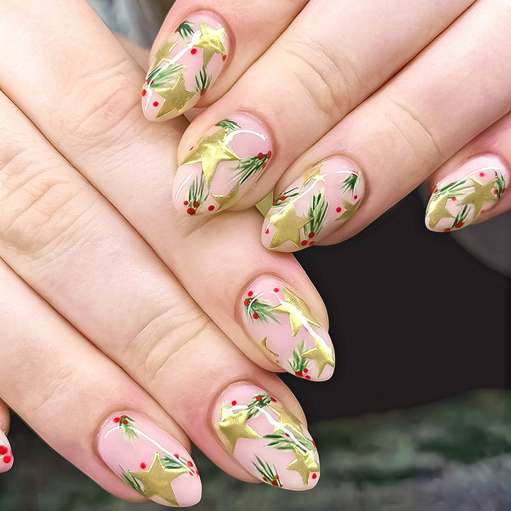 Festliche Feiertags-Nagelkunst-Design Karnz