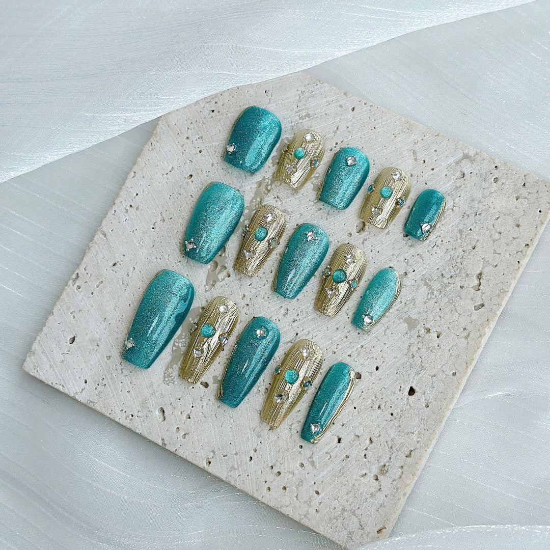 Glamouröser Designer Press-On Nagelset