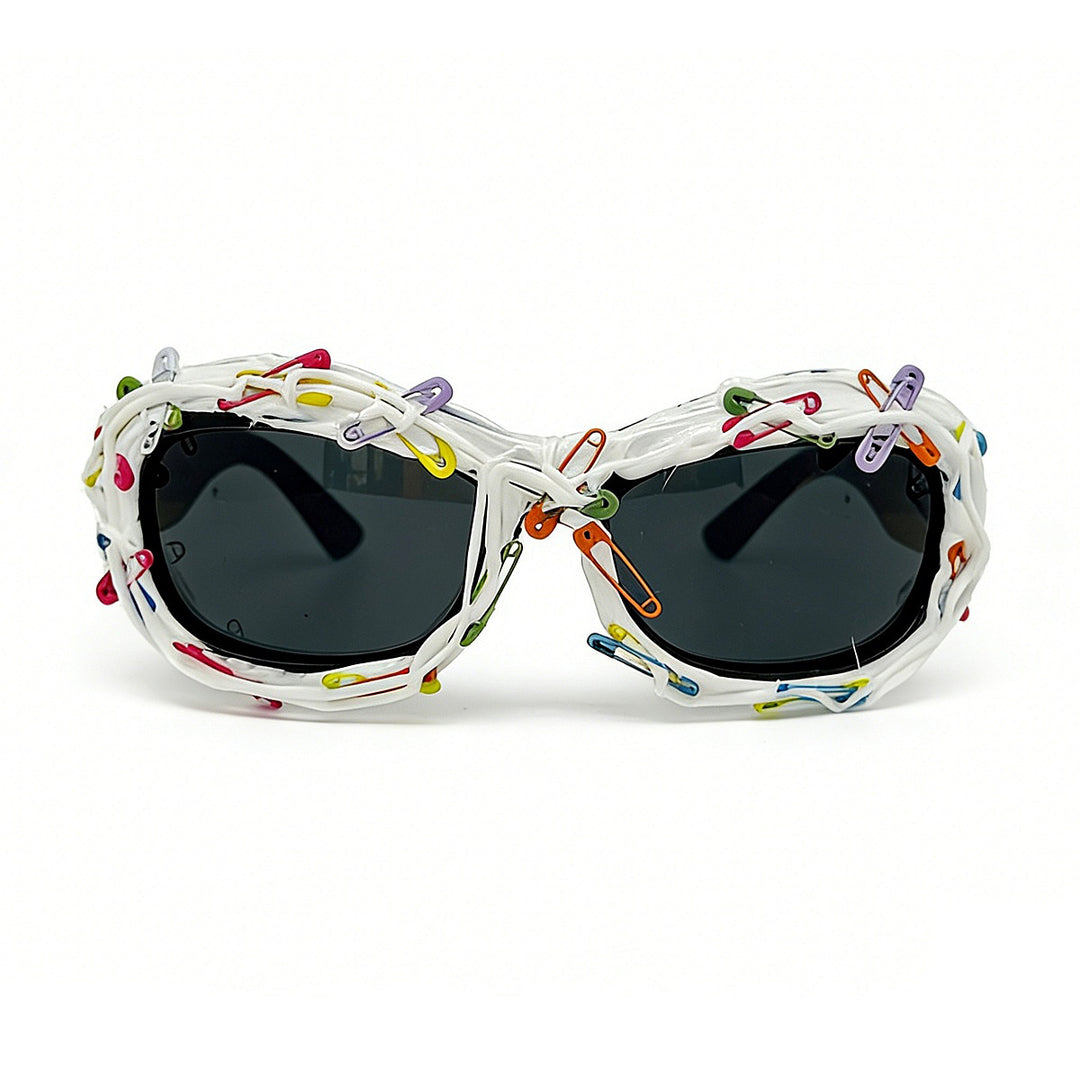 Damen kreative Statement-Sonnenbrille mit auffälligem Design Karnz