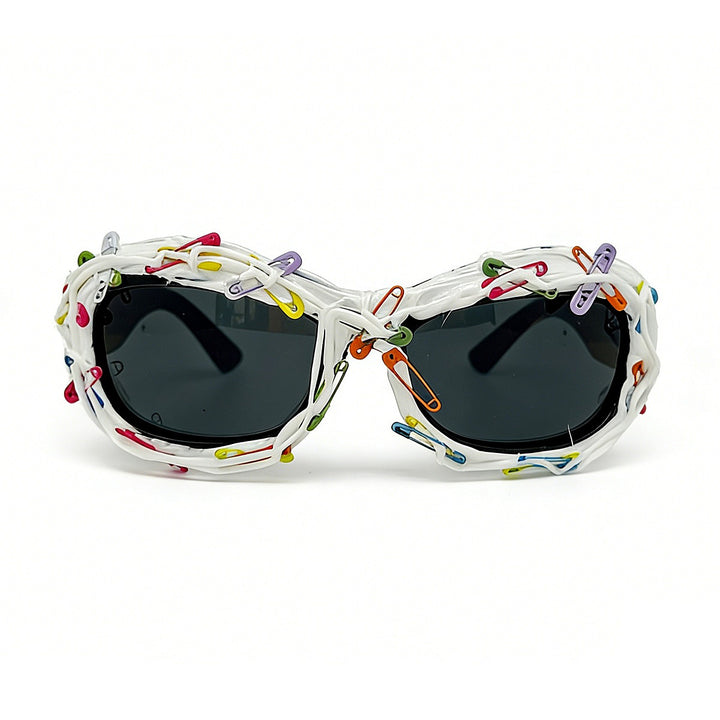 Damen kreative Statement-Sonnenbrille mit auffälligem Design Karnz