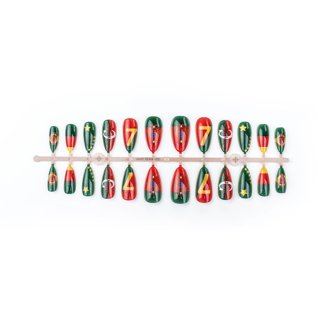 Sport-Themen Press-On Nail Art Set