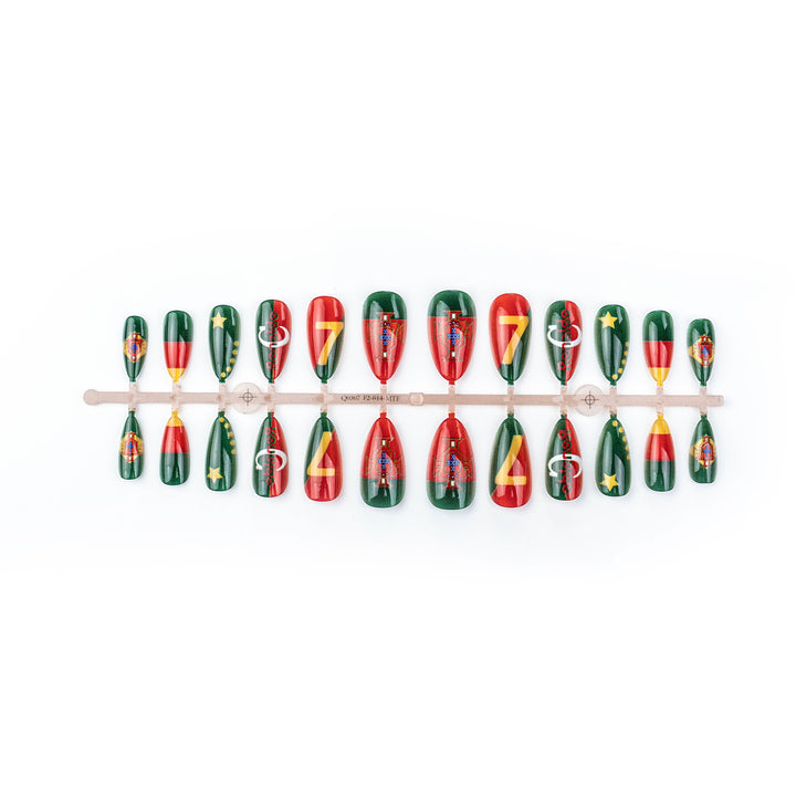 Sport-Themen Press-On Nail Art Set