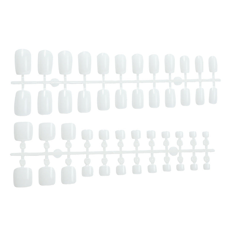 Premium Gel Press-On Nail Set mit elegantem French Tip Design Karnz