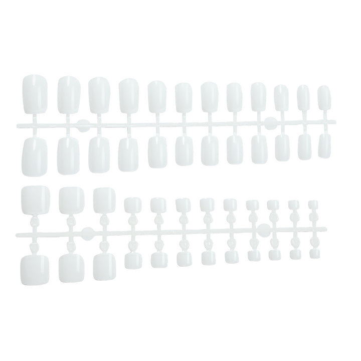 Premium Gel Press-On Nail Set mit elegantem French Tip Design Karnz