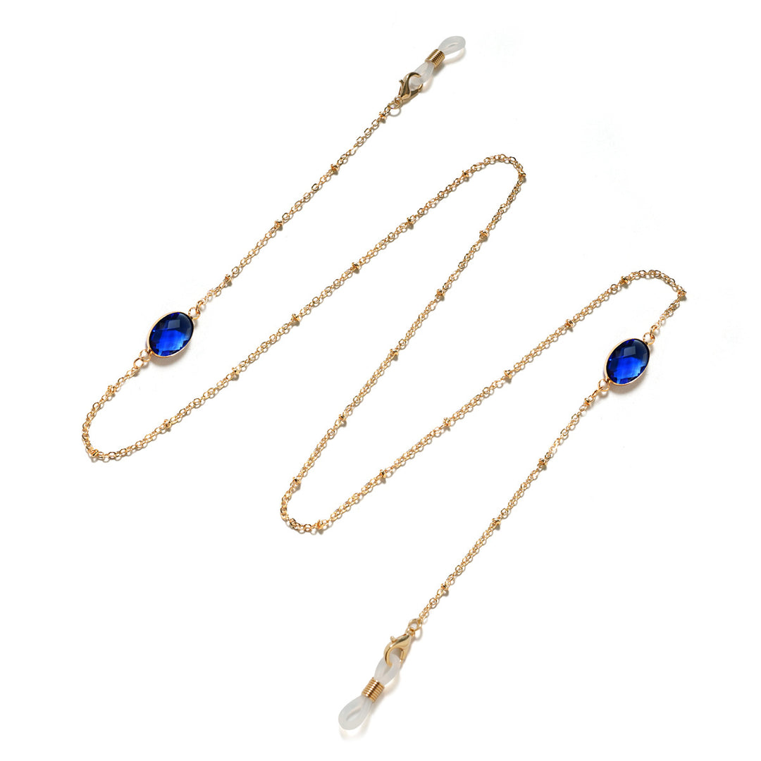 Eleganter mit Edelsteinen verzierter Brillenhalter Karnz