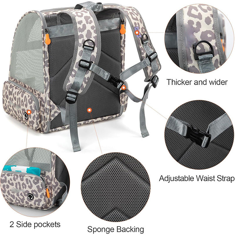 Haustier-Rucksack mit Atmungsaktiven Mesh-Einsätzen Karnz