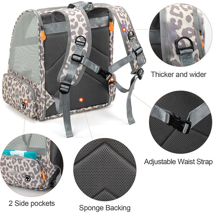 Haustier-Rucksack mit Atmungsaktiven Mesh-Einsätzen Karnz
