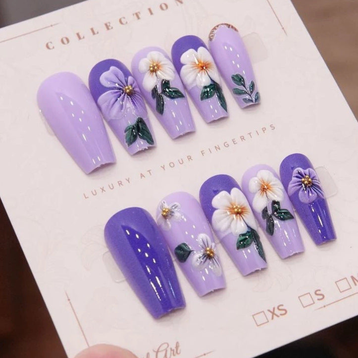 Floral Luxury Press-On Nagelkunst