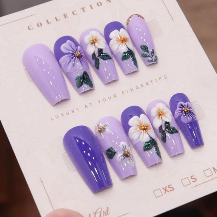 Floral Luxury Press-On Nagelkunst