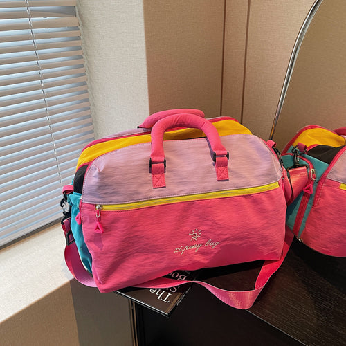 Vielseitige Farbblock Duffle Bag