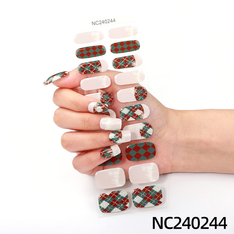 Elegante Blumenmuster Nagelwraps