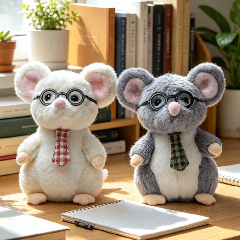 Kawaii Igel Plüschtier Sammlerstück mit gesticktem Kirschakzent und weichem Kunstfellrücken Karnz