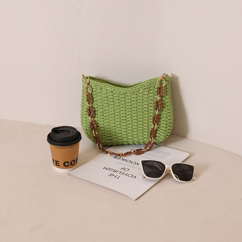 Damen Handtasche mit elegantem Kettenhenkel Karnz