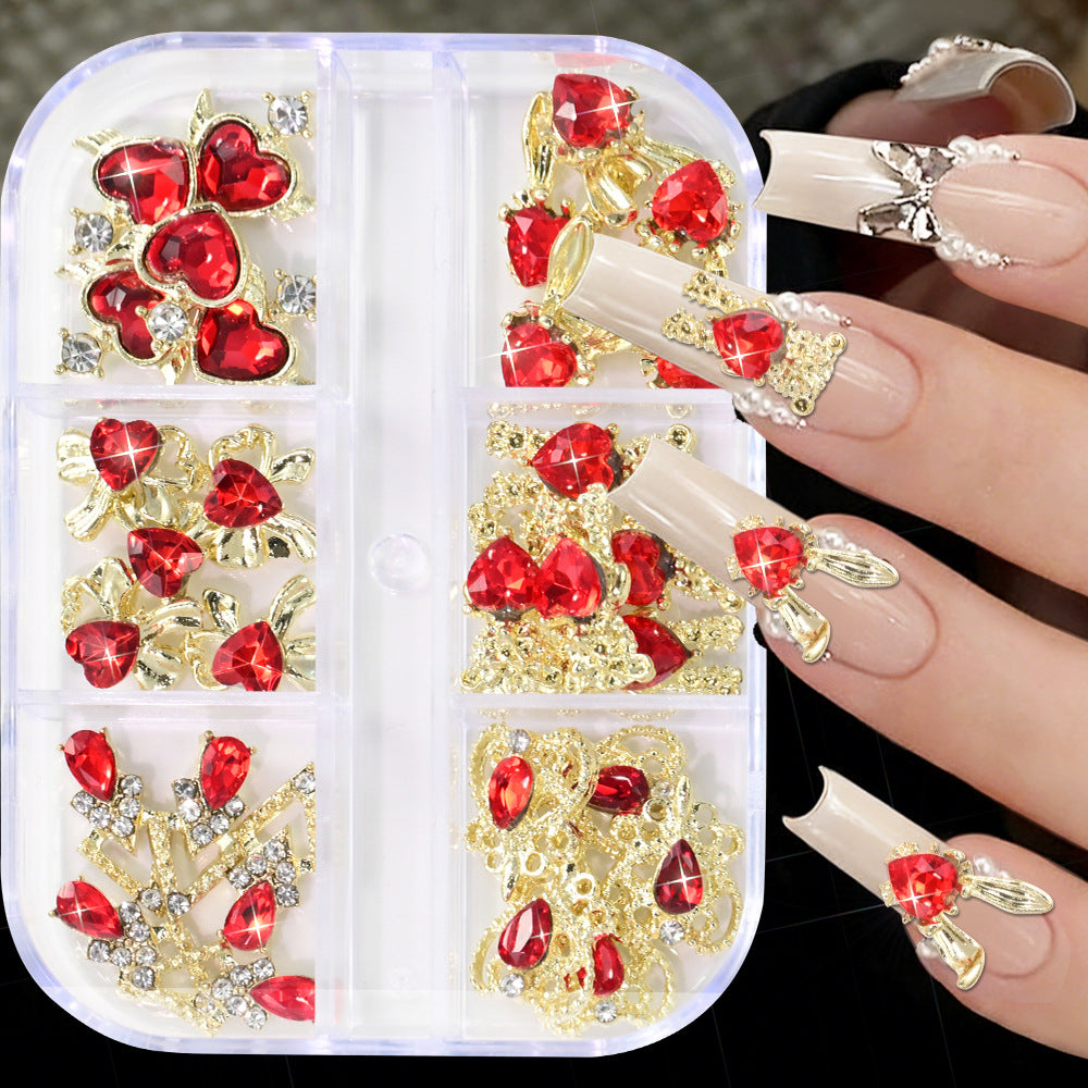Dekorative 3D Nagelkunst Charms Set