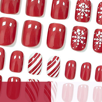 Festliches Winter Nagelkunst Set Karnz