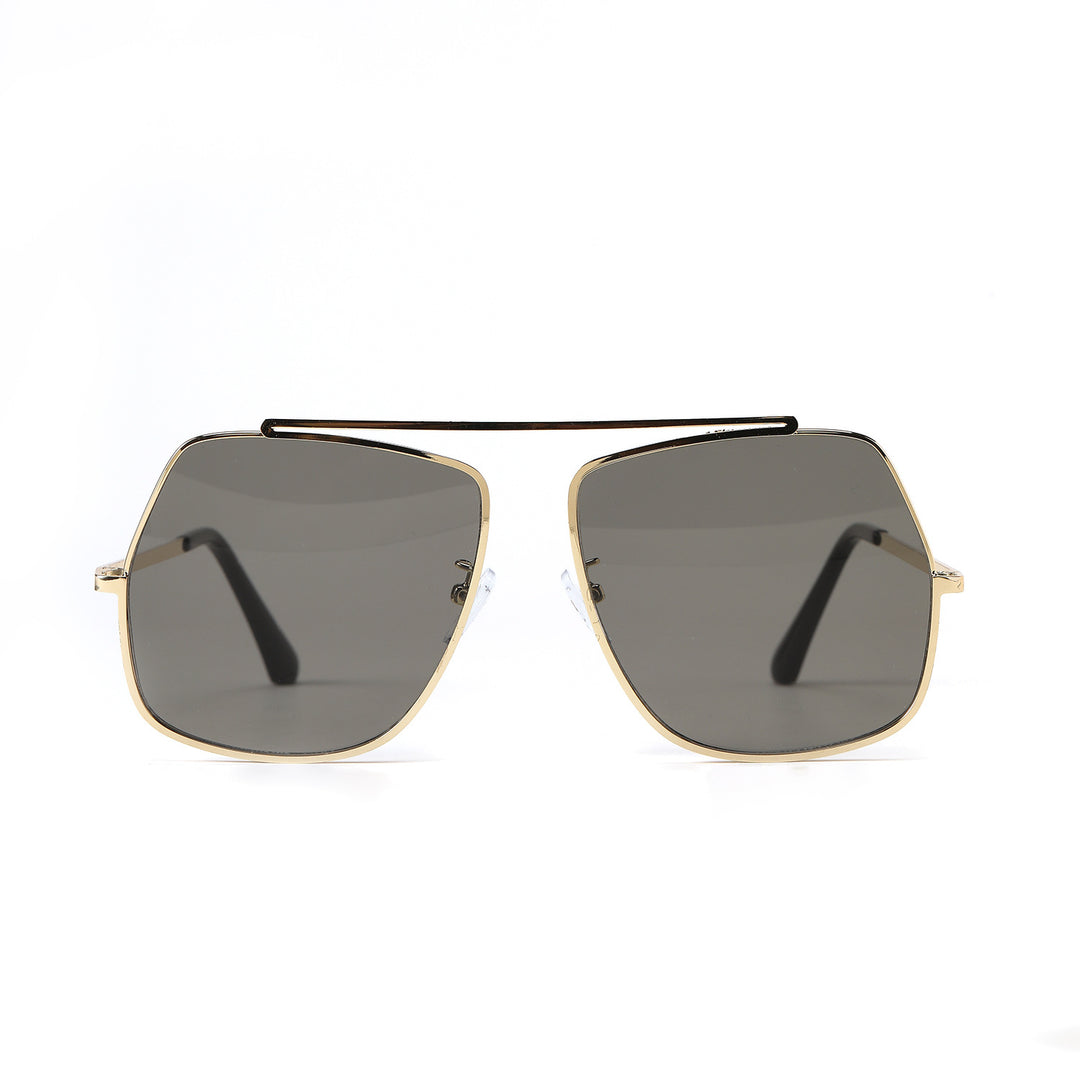 Damen polygonale Sonnenbrille mit elegantem, hochmodernem Rahmen Karnz
