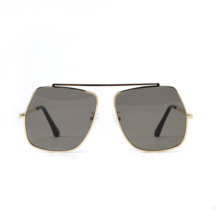 Damen polygonale Sonnenbrille mit elegantem, hochmodernem Rahmen Karnz