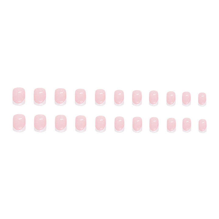 Elegantes französisches Tip-Acryl-Nagel-Set Karnz