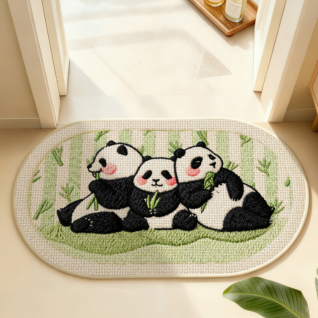 Niedliche Panda-Themen Innen-Dekorationsmatte