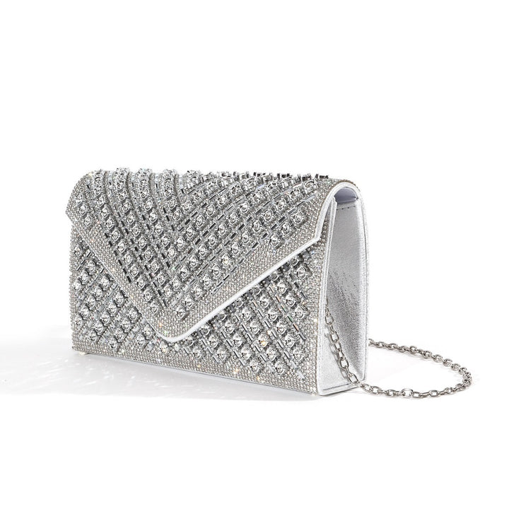 Kristallverzierte Abendclutch
