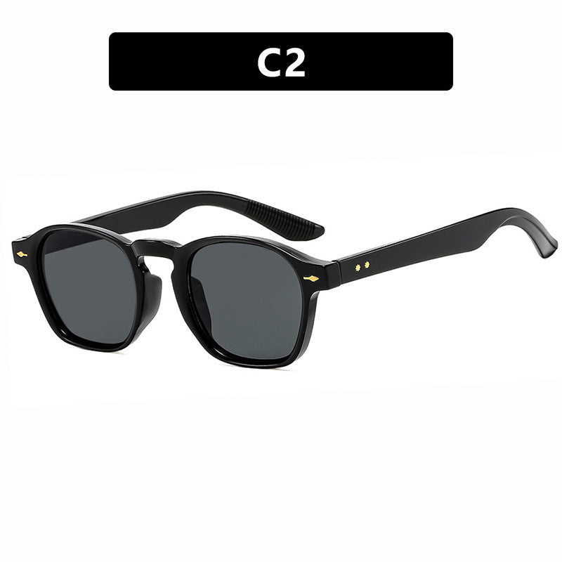 Damen modische rechteckige Brille mit transparentem Rahmen Karnz