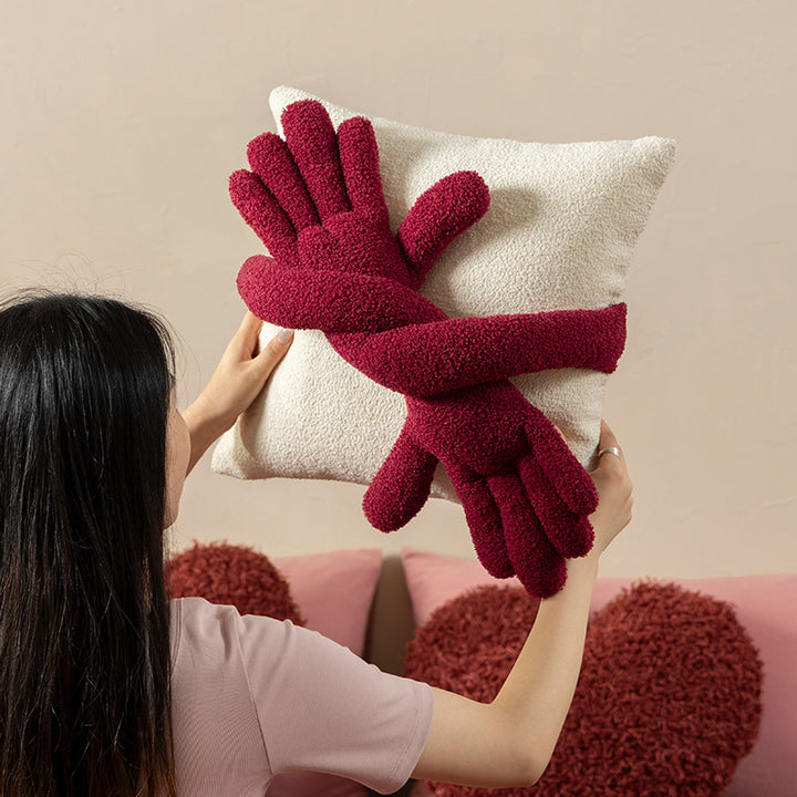 Kuschelige Bouclé-Fleece-Handschuhe mit wärmendem Thermfutter Karnz