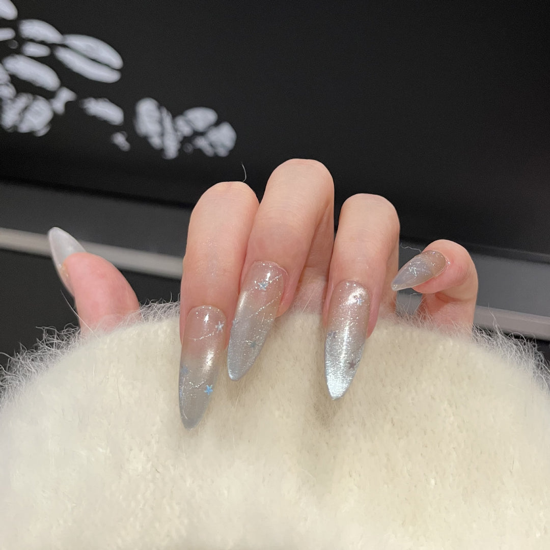 Cosmic Star-Accent Press-On Nail Set Karnz