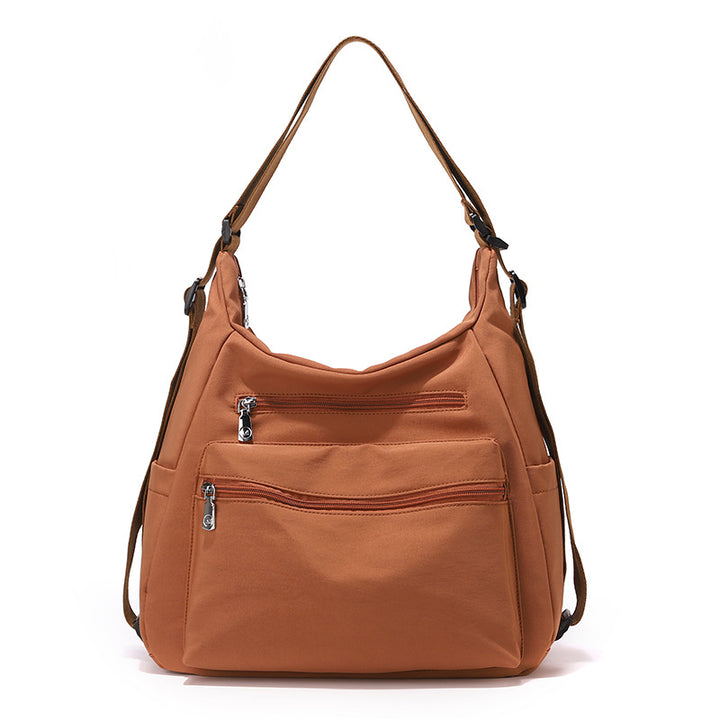 Multi-Reißverschluss Freizeit Schultertasche Karnz