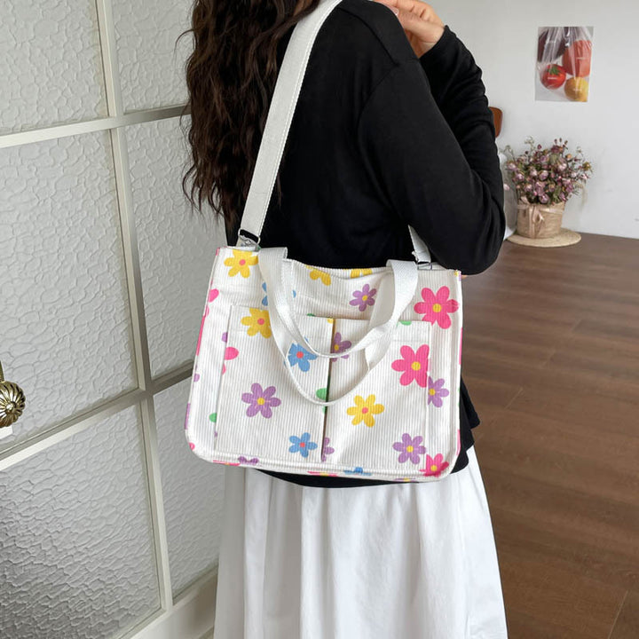 WoFloral Print Utility Tote Bag Karnz