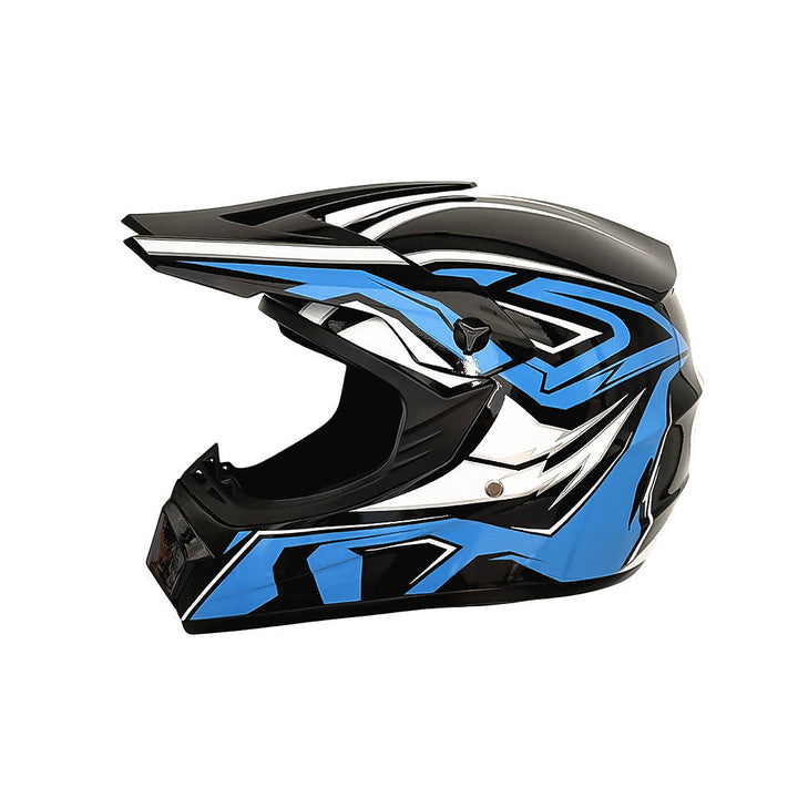 Vollgesicht-Motocross-Helm mit verlängertem Visier und verstärktem Kinnschutz Karnz