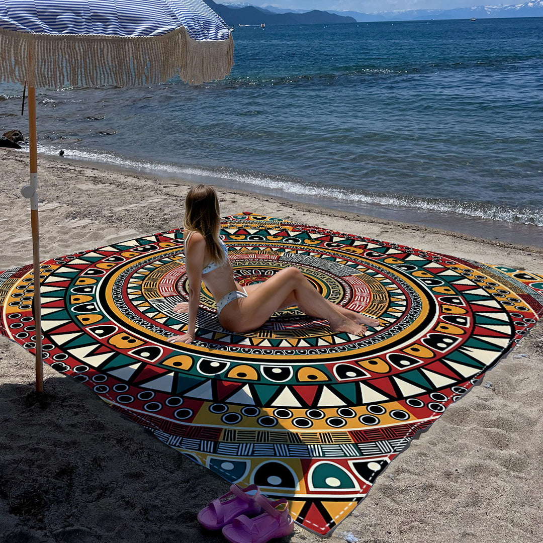 Mandala Design Strandmatte Karnz