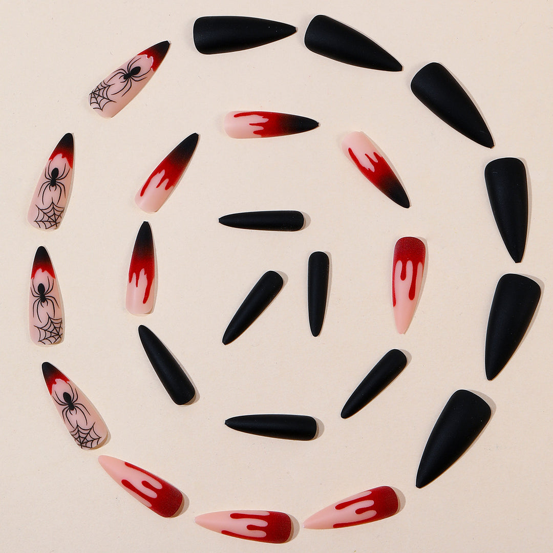 Gothic Halloween-Themen Stiletto Nagel Kunst Verlängerungen Karnz 1789713400