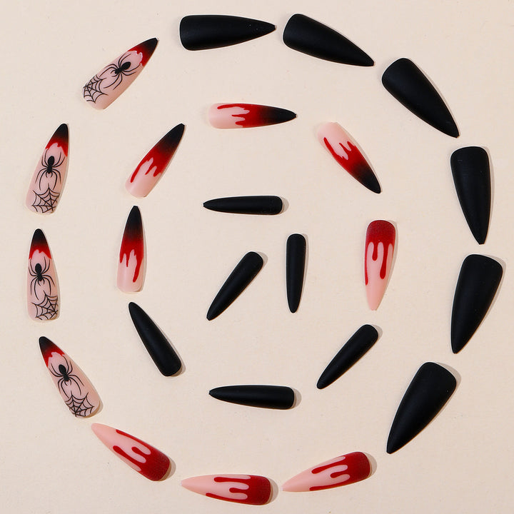 Gothic Halloween-Themen Stiletto Nagel Kunst Verlängerungen Karnz 1789713400