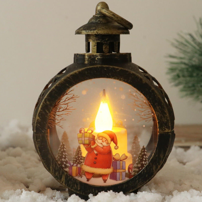 Dekorative Weihnachtslaterne mit LED Beleuchtung