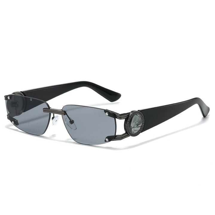 Stylische Minimalistische Rechteckige Sonnenbrille Karnz
